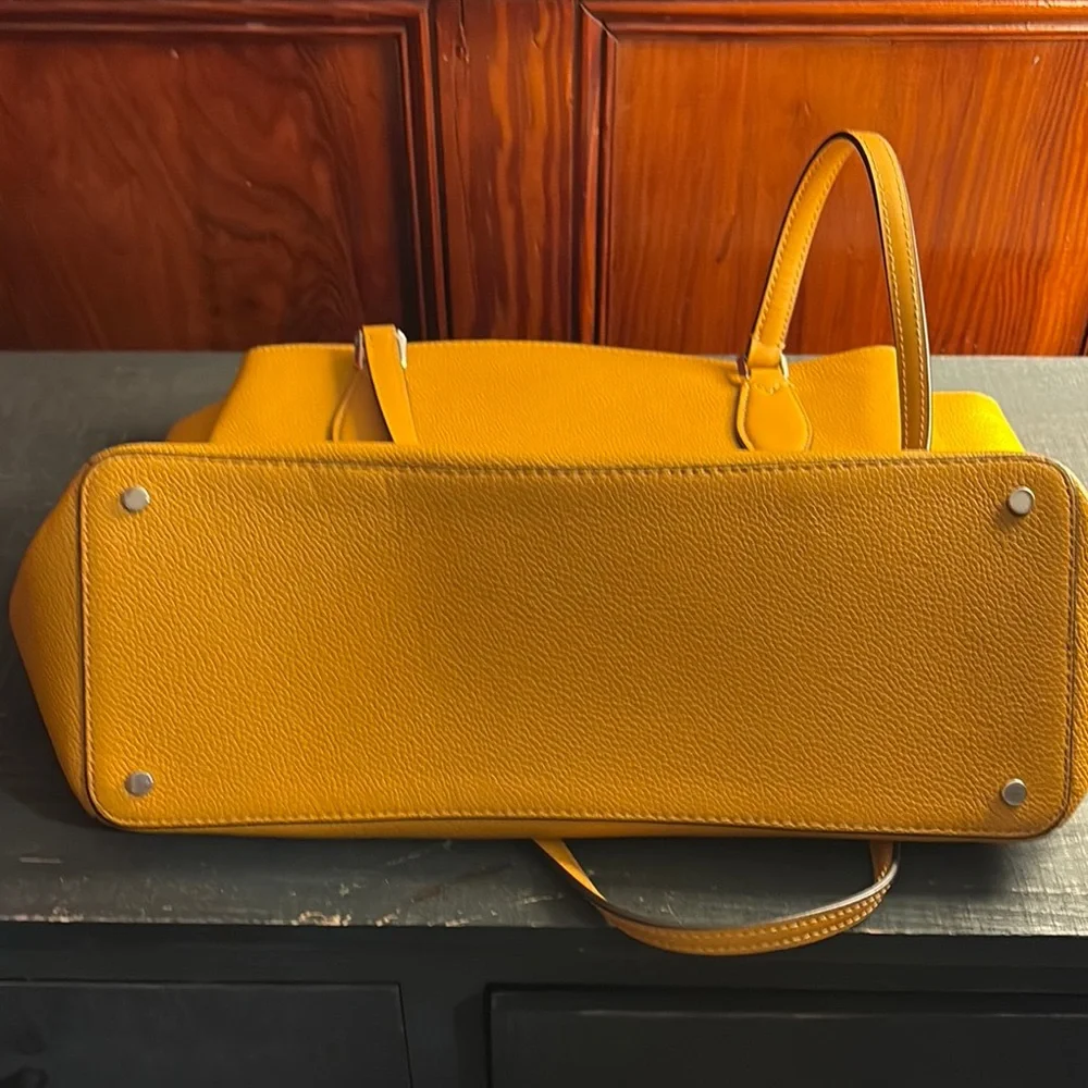 Kate Spade Mustard Leather Tote - Picture 4 of 4